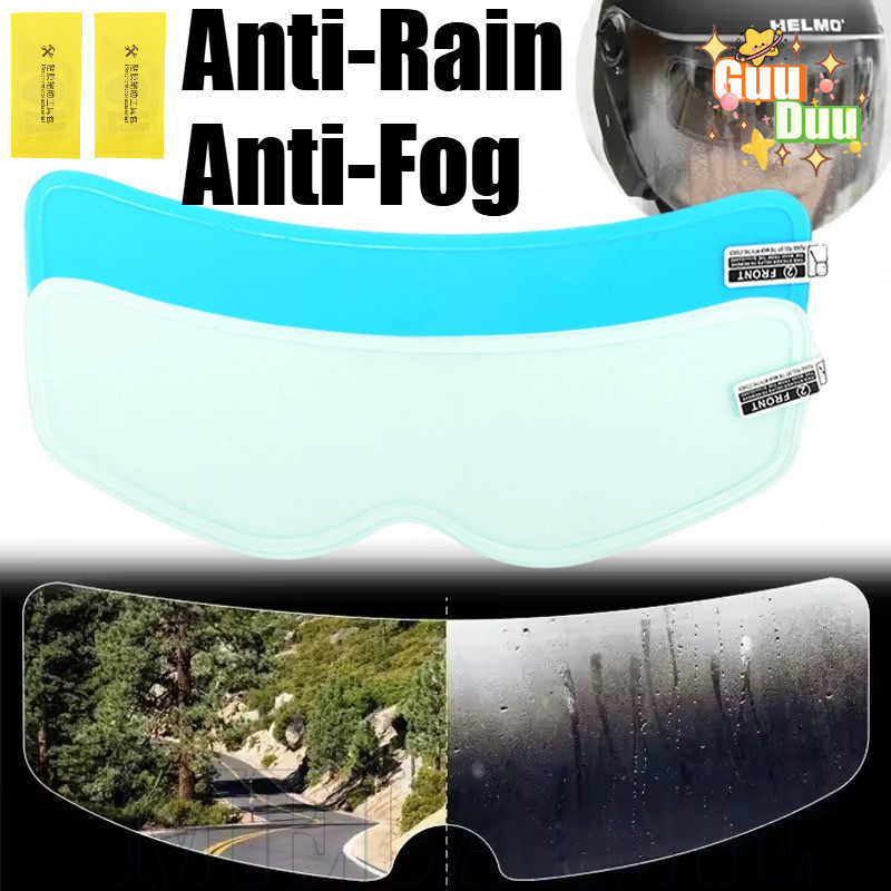 [Guudu] Adesivos Anti-Chuva E Antiembaçante Para Capacete-Duráveis , De Longa Duração , Reutilizáveis-Acessórios Motocic