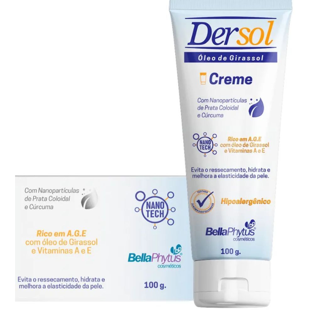Óleo Girassol Dersol em Creme Rico em A.G.E 100g