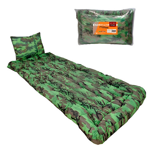 Kit Camping Colchonete Travesseiro Pesca Acampamento Retiro Camuflado em Oferta na Shopee