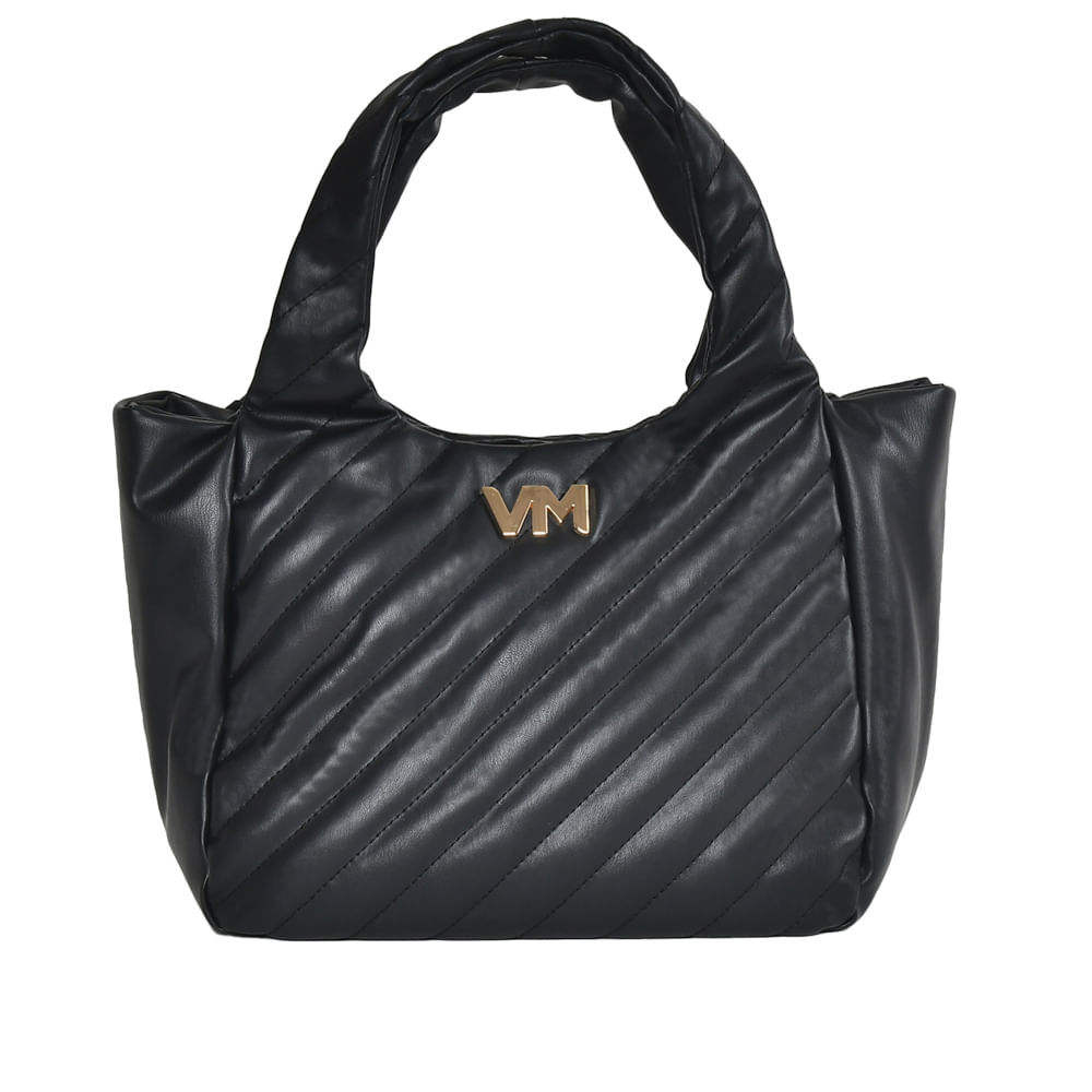 Bolsa Feminina Via Marte Shopping Bag Grande Preto