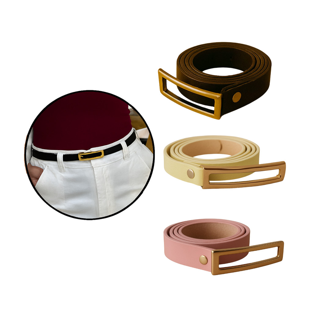 Kit 3 Cintos Femininos do P ao Plus Size Básicos Coloridos Couro Sintético Looks Versáteis Moda Social Casual em Oferta na Shopee