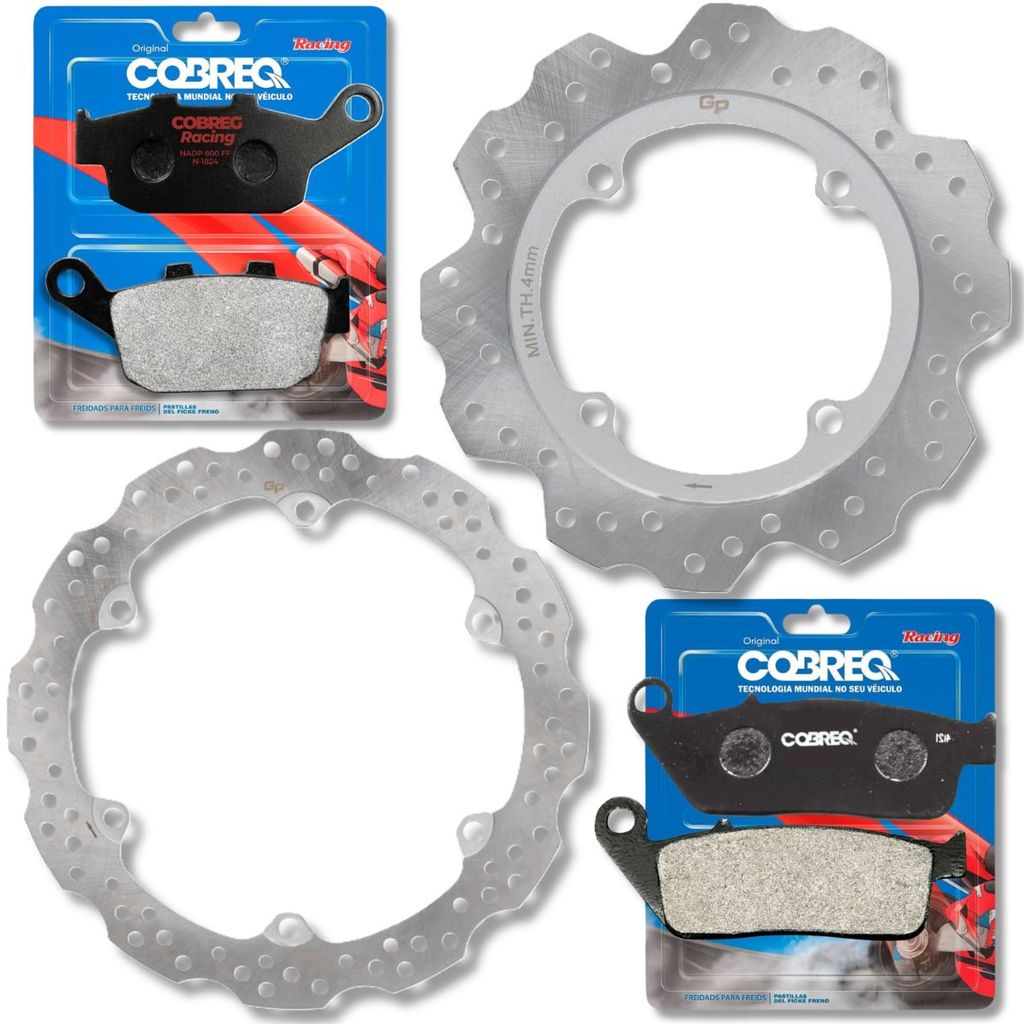 Discos de Freio Cb 500R 2014-2021 / Cb 500F 2014-2022 / Cb 500X 2014-2019 + Past