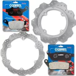 Discos de Freio Cb 500R 2014-2021 / Cb 500F 2014-2022 / Cb 500X 2014-2019 + Pastilhas Cobreq Racing