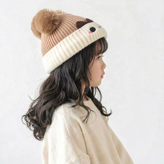 Gorro Touca Infantil Criança Menino Menina Tricotado Quente Inverno Protetor Aquecedor OrelhaPompom 2 a 6 anos FMZ0426AN