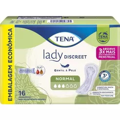 Absorvente Para Incontinência Urinária Tena Lady Discreet Normal Duo Leve 16 Pague 14