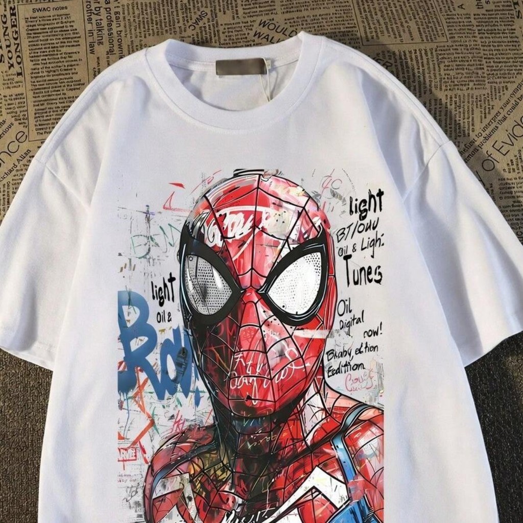 Camiseta Masculina Estampada Herói Estilo Aranha – Design Exclusivo Anime HQ Criativa Edição Limitada