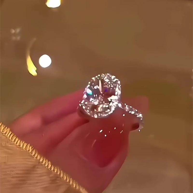 Simulação anel de casamento casal falso anel de diamante casamento casal anel proposta diamante anel de casamento troca 
