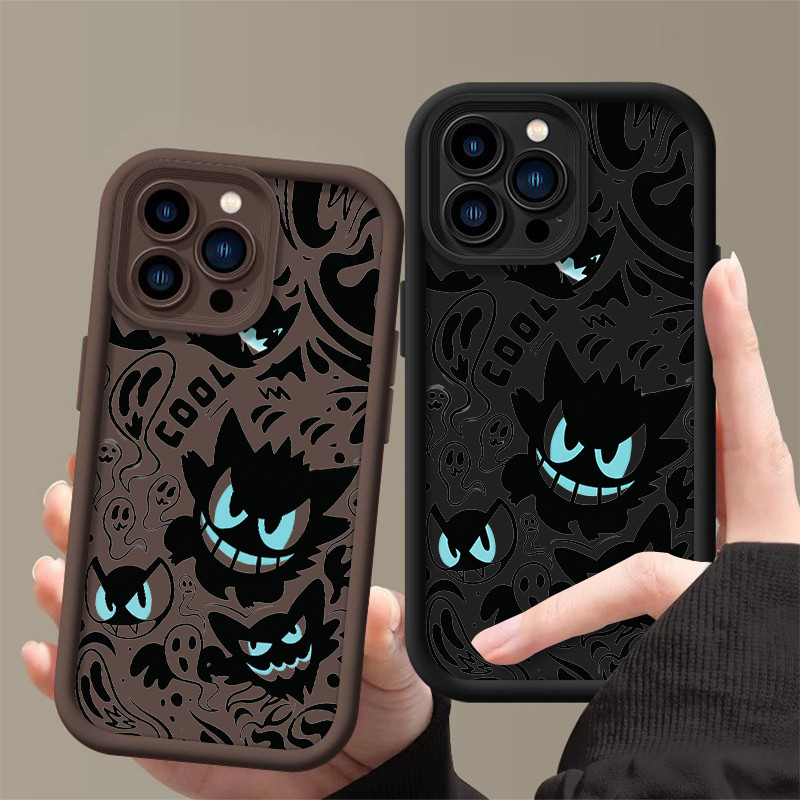 Capa De Doodle Fantasma Assustador Para Samsung Galaxy A54 A02 A03 A04 A03S A05 A05S A06 4G A07 A17 A10 A12 13 A14 A15 A