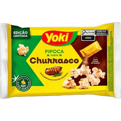 Yoki Pipoca para Micro-Ondas Churrasco com Sal Pacote 90g