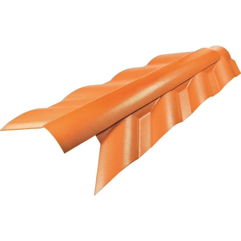 Cumeeira Lateral Articulada Colonial 103x56cm Vermelho/Cerâmica Permatti Ceramica