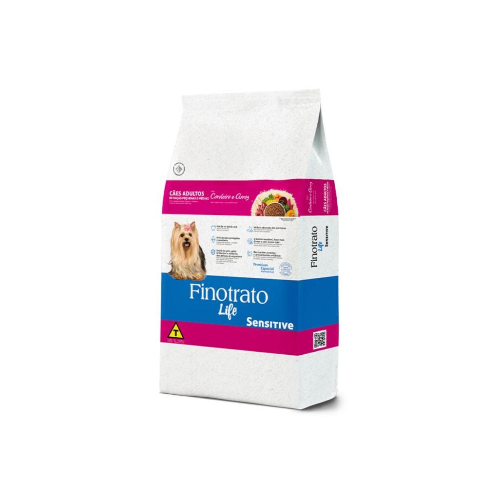 Imagem de Ração Finotrato Life Sensitive Cães Adultos Cordeiro 10,1Kg