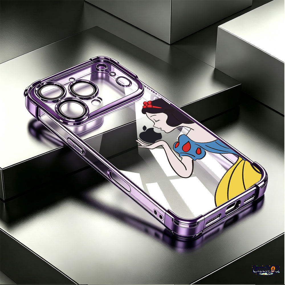 Capa Galvanizada Pára-Choques Branca De Neve Para iPhone 17 Pro Max 16 15 13 12 14 Plus Air LUSSIY06 — imagem 2 de 2