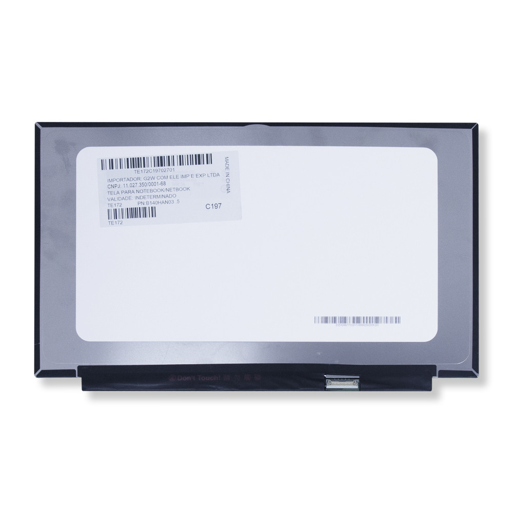 Tela 14" LED Slim Para Notebook Lenovo 530S 81EU00ABPG