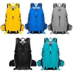 Mochila Trilha Camping 50LSemi Impermeável Resistente Grande Capacidade Viagem Trekking Acampamento Masculina e Feminina