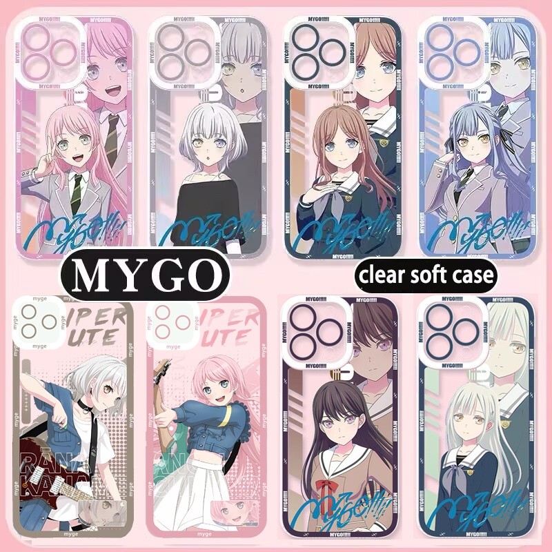 Anime MyGO TPU Capa De Telefone Para Samsung Galaxy A07 A54 A55 A34 A35 A53 A24 A14 A15 A25 A04 A04E Transparente Anti-K