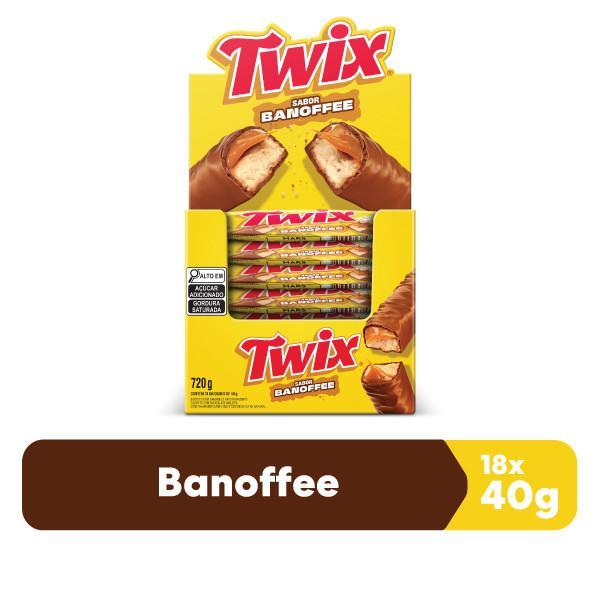 Chocolate Twix Sabor Banoffee 18 Unidades de 40g