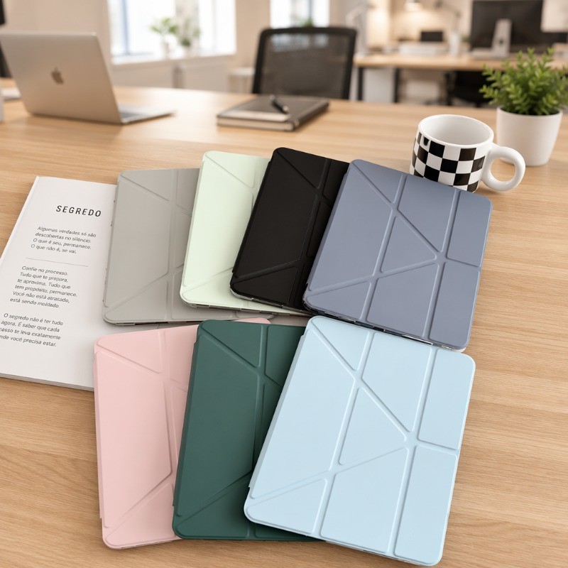 Capa compativel Tab iPad 9 8 7 AIR 3 A16 10 geração 10 2 10 5 POL Y dobrar HD ac