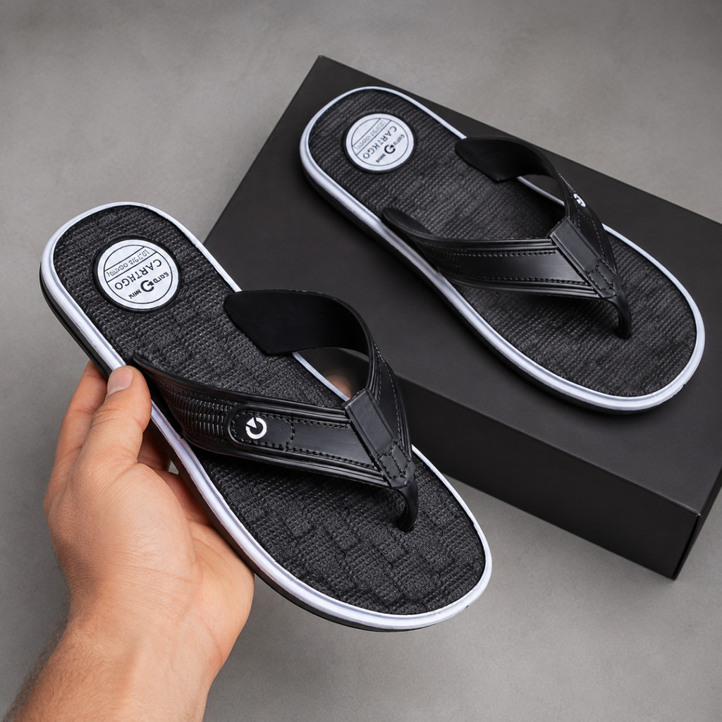 Chinelo Masculino Cartago Adulto Casual Resistente Leve Confortável Solado Antiderrapante
