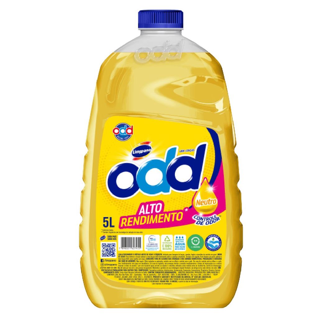 Detergente Líquido ODD Neutro 5L