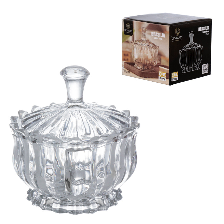 Potiche Decorativo De Vidro Brasília 12cm Hauskraft 240ml · foto 2