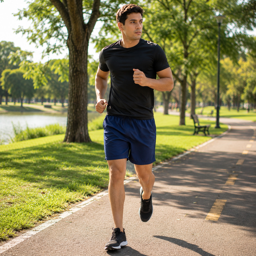 Short Masculino Tactel Comfort Fit com Bolsos Para Esportes