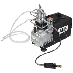 Compressor Portátil 300BAR p/ Carabina Pressão PCP/HPA 220v Preto