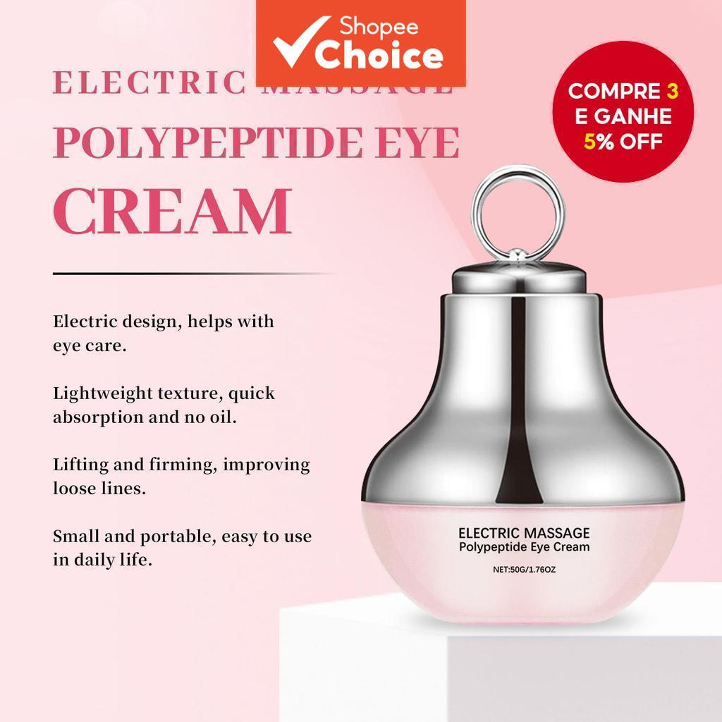 Creme para os Olhos de para Massagem Elétrica, Hidratante, Textura Leve, Multi-efeito, Cuidados Diários
