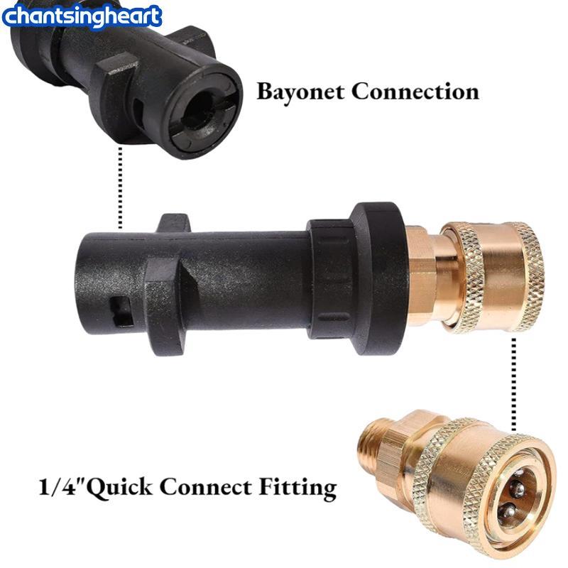 Adaptador Macho Para Lavadora De Pressão CHANT G1/4 " Qui Release Conector Bico Limpeza Machi
