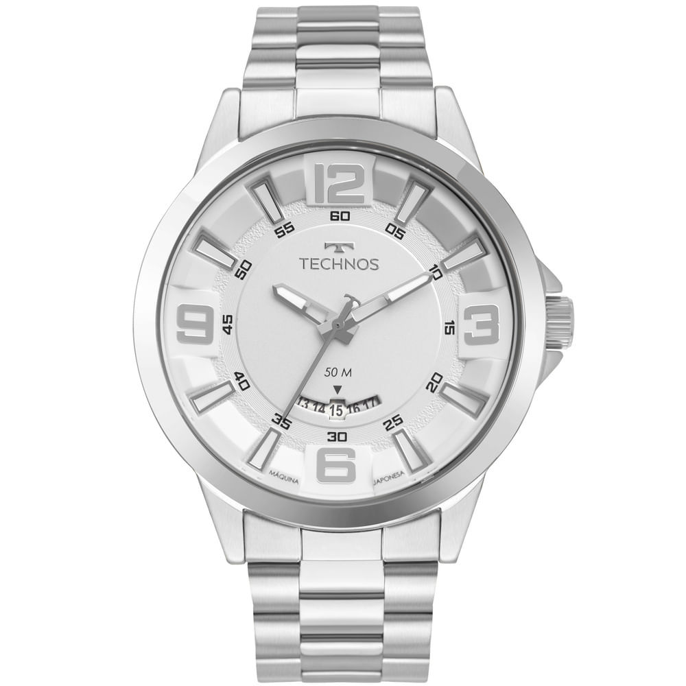Relógio Technos Masculino Racer Prata - 2117LDI/1K