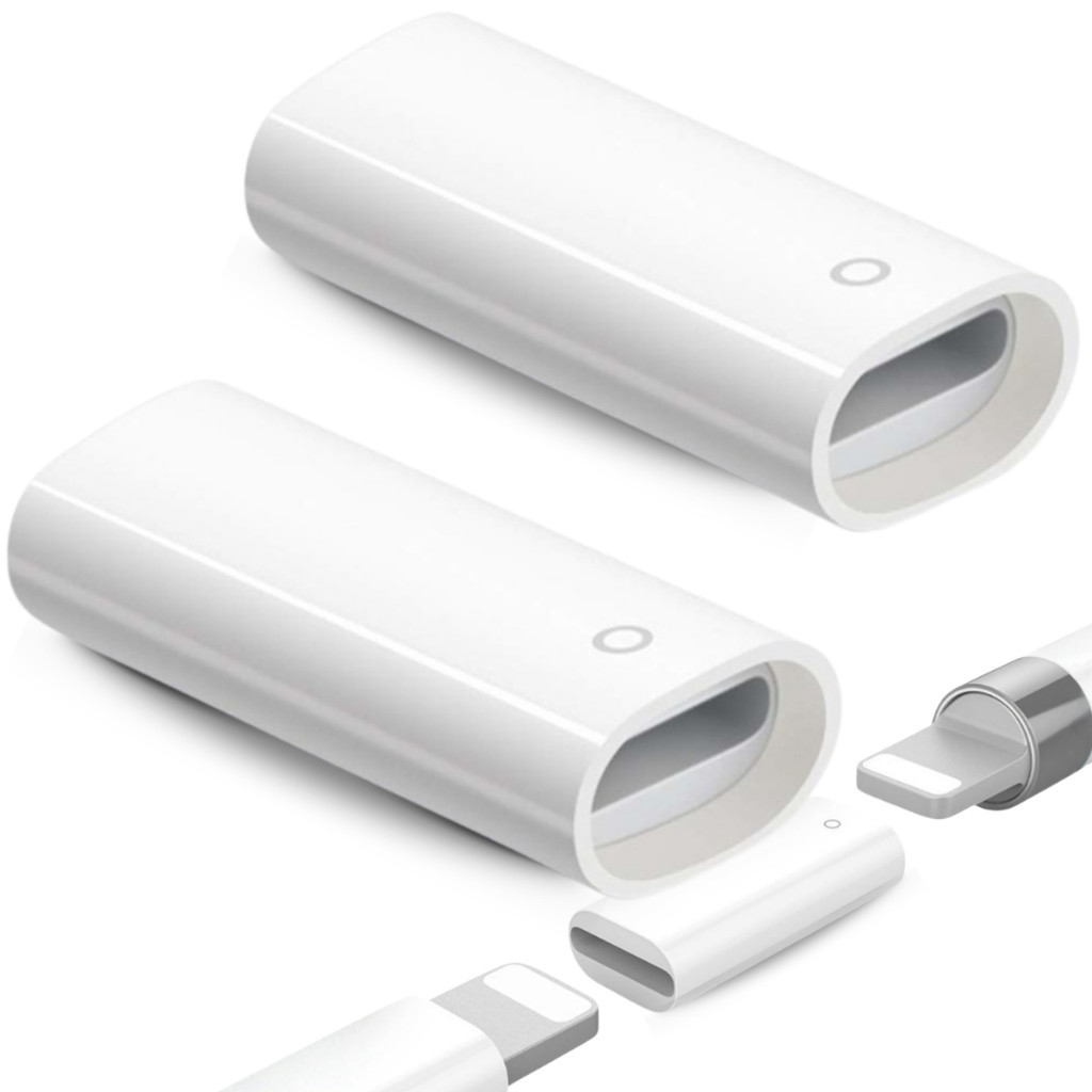 Adaptador Apple Pencil 1 Carregador Lightning Compativel Conector Caneta iPad Pr