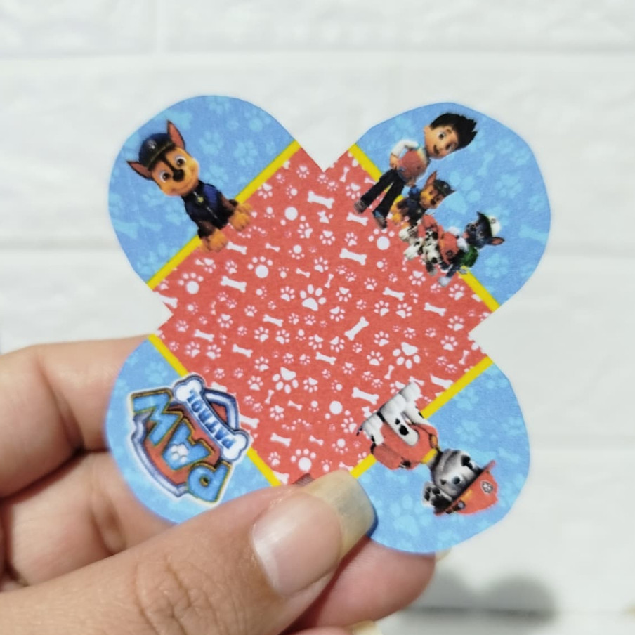 FORMINHA 4 PÉTALAS PARA DOCES PATRULHA CANINHA PERSONALIZADA PARA DOCINHOS BRIGADEIRO FESTA INFANTIL ANIVERSARIO