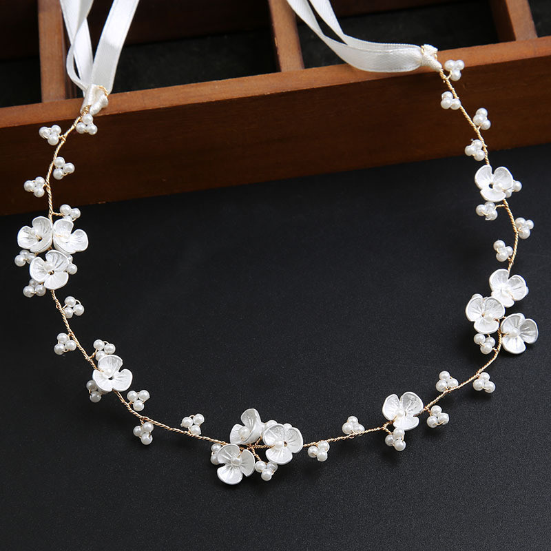 Tiara de fada, guirlanda de flores, tiara de pérolas, coroa de princesa para noiva, adorno de cabelo para vestido de noi