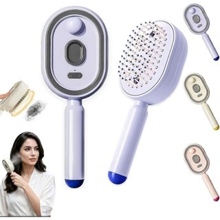 Escova de cabelo de spray e massagem elétrica 3 em 1 pente de massagem de almofada de ar de spray elétrico