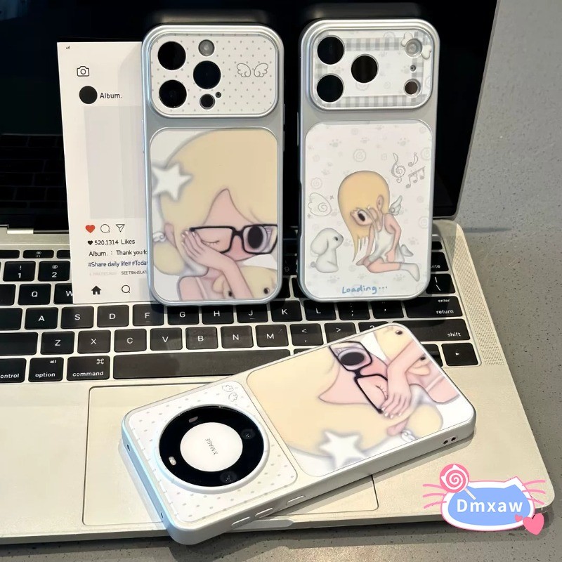 Capa De Menina Fofa Para Samsung Galaxy A27 A37 A36 M36 F36 A35 A34 A33 A32 M32 A31 A26 A25 A24 A23 A22S M22 5G 4G Desen