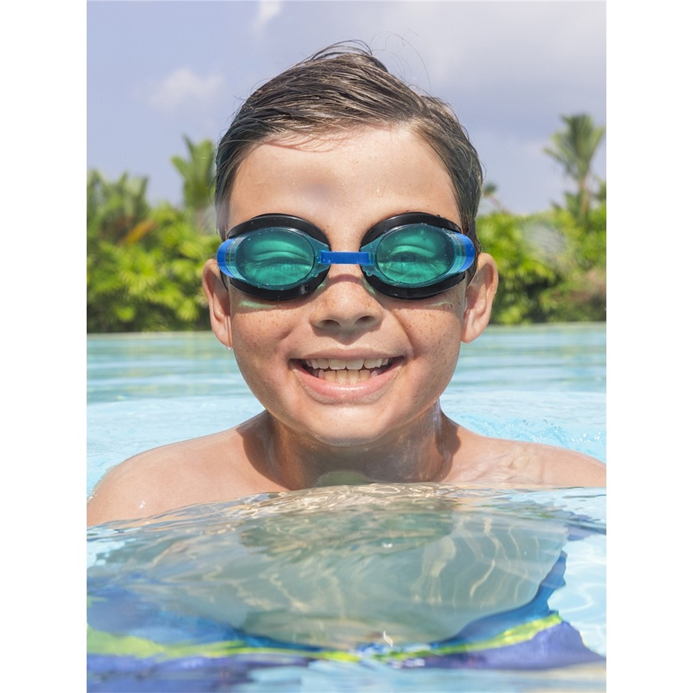 Crianças óculos de natação à prova dwaterproof água Anti-nevoeiro óculos grandes crianças homens mulheres aprendem a nad