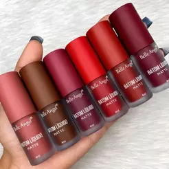 BATOM LÍQUIDO MATTE ALTA PIGMENTAÇÃO COR INTENSA BELLE ANGEL (UNITÁRIO)