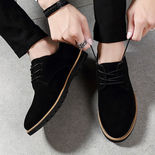 Nubuck couro sapatos casuais masculinos 2026 primavera novo estilo couro genuíno vaca camurça sapatos de couro masculino