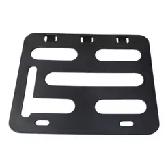 Kit com 10 Suporte De Placa Merco-sul Preto Moto Resistente Platico Unversal Premium