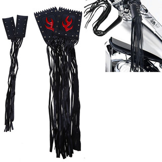 ! Em Estoque Universal Motocicleta Franja Aperto Cobre Guiador Alavanca Streamer Borla Para Harley Indiano Cruiser Chopp