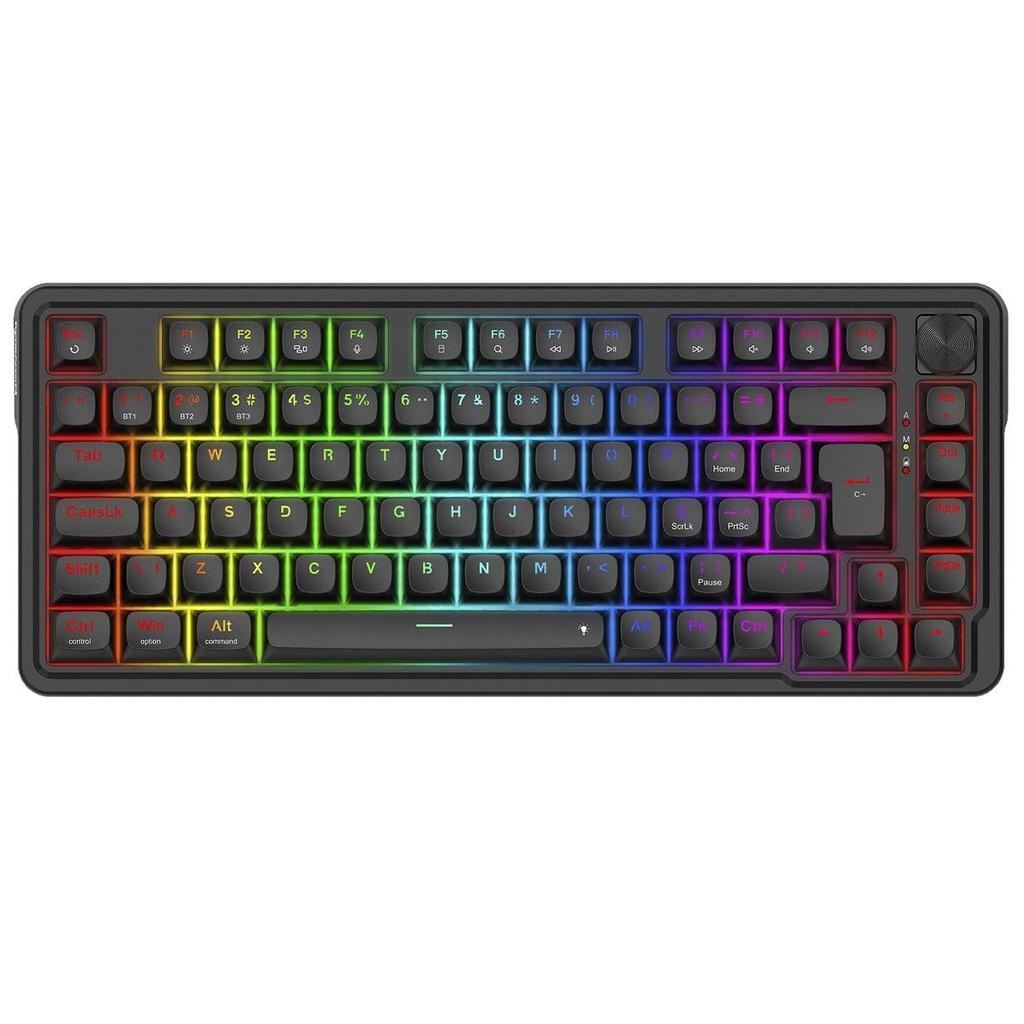 Teclado Mecânico Gamer Redragon Finke RGB, USB/Bluetooth, 75%, Switch Chant Line