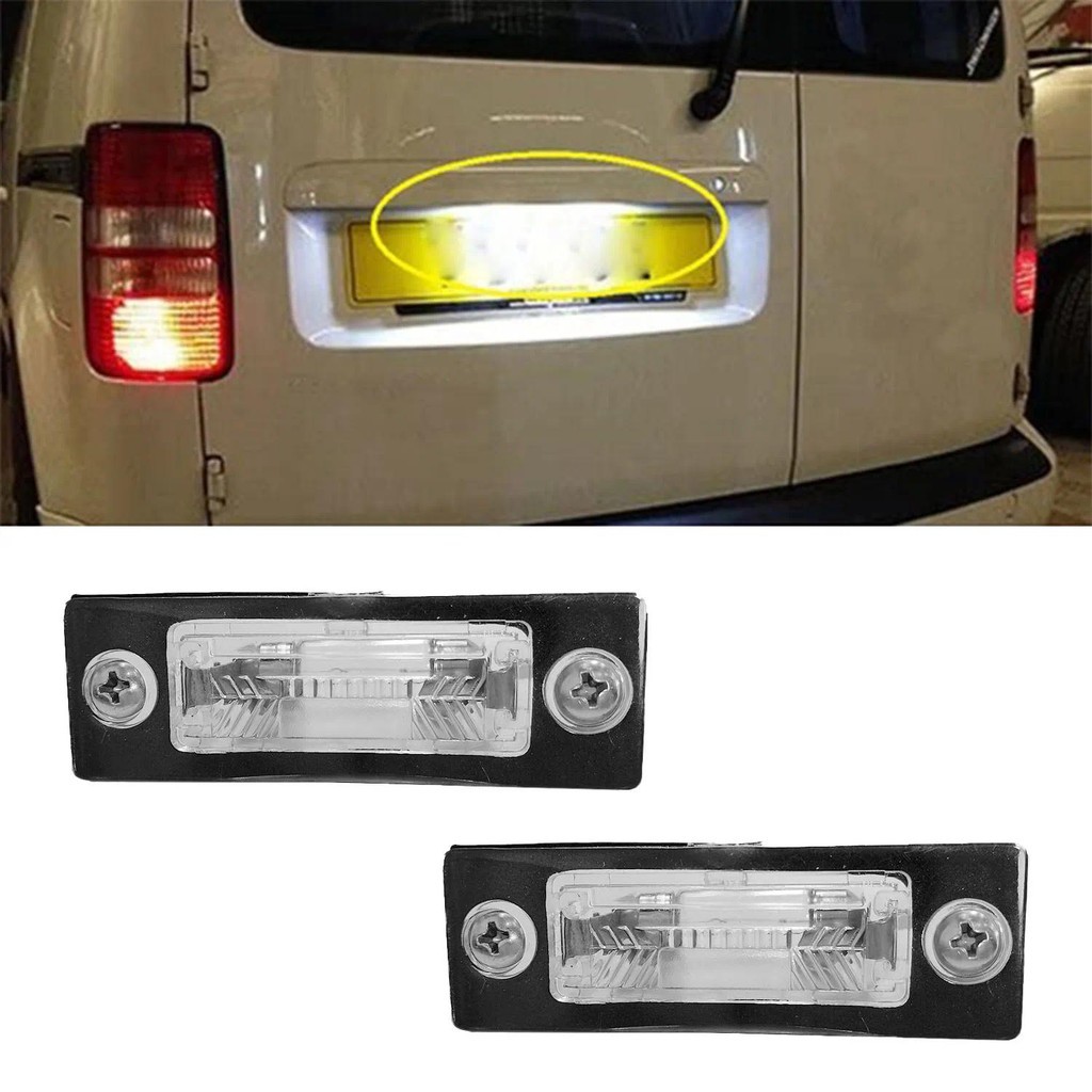 2 Pçs LED Número Da Placa De Licença Lâmpada Esquerda Direita Para VW Passat B5.5 B6 Caddy MK3 Golf Transporter T5 T6 To