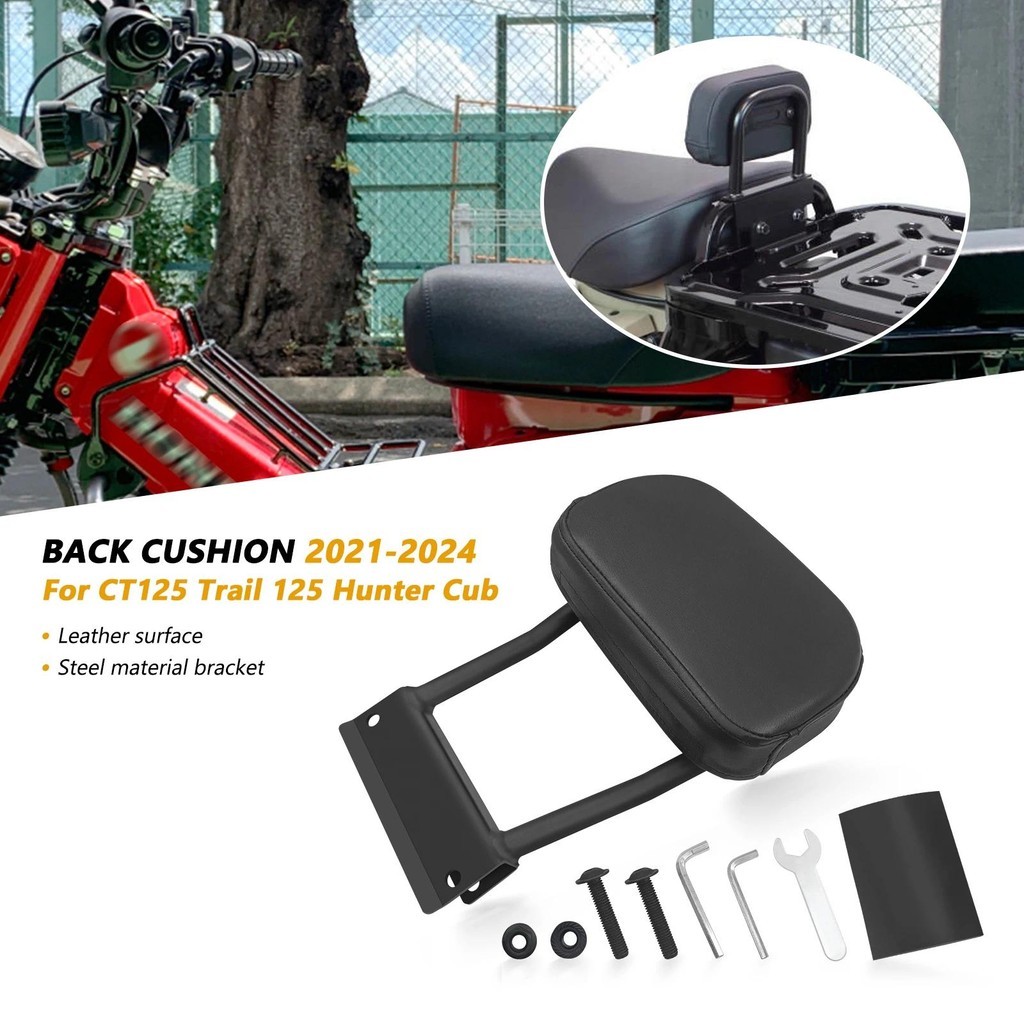 Para Caçador Cub CT125 2024 Trilha 125 2024 2021 2022 2023 Apoios Traseiros Da Motocicleta Assento Do Passageiro Encosto