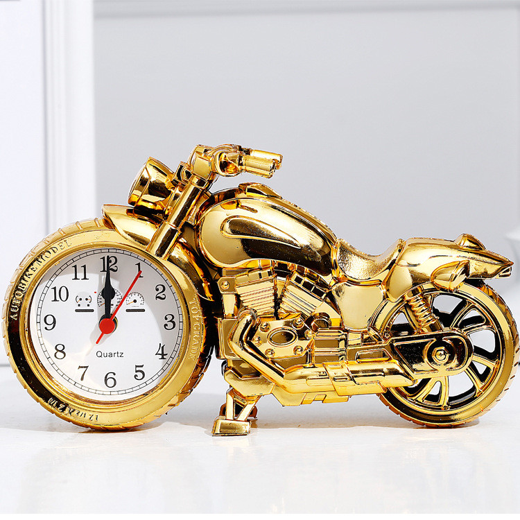 Relógio despertador para uso diário, relógio despertador de estilo motocicleta, relógio despertador criativo, moderno e 