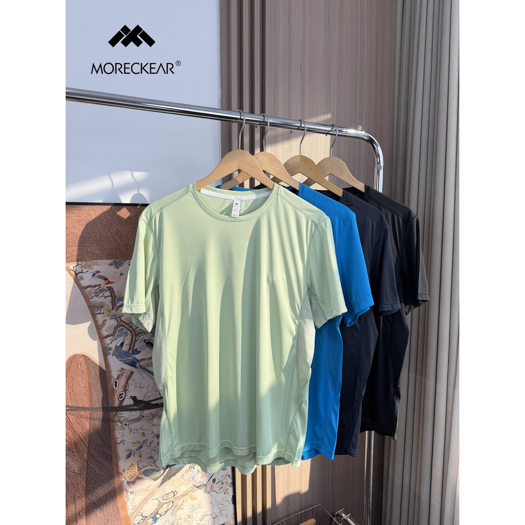 Muito legal!Elástico Respirável! Camiseta masculina de comércio exterior verão ao ar livre confortável esportiva de mang