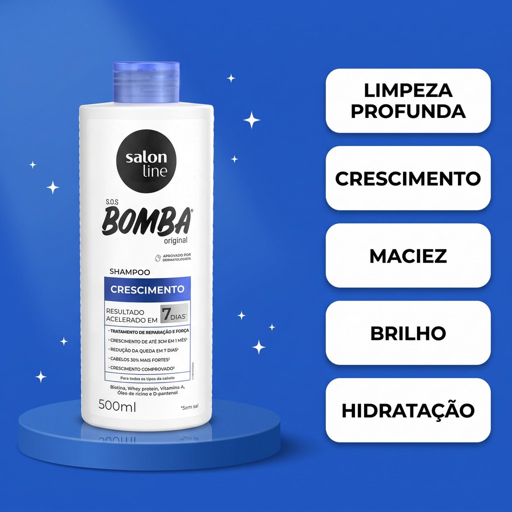Shampoo SOS Bomba Original Salon Line 500ml · foto 2