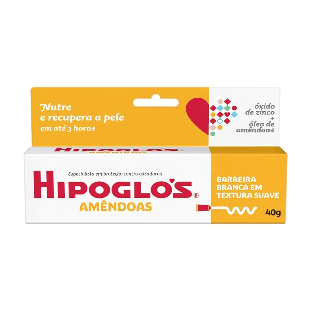 Hipoglos Amêndoas Creme Preventivo De Assaduras, 40G