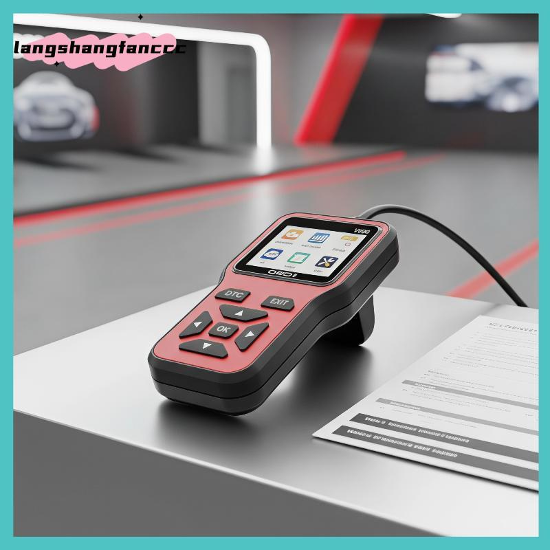 [LANGC] V500 Leitor De Código OBD2 Automotivo Detecção Rápida Scanner De Falhas Do Motor Testador De Carga De Tensão Par