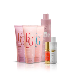 Kit Cronograma Capilar Liso Perfeito + Shampoo Pós Progressiva 500ml - Fashion Gold