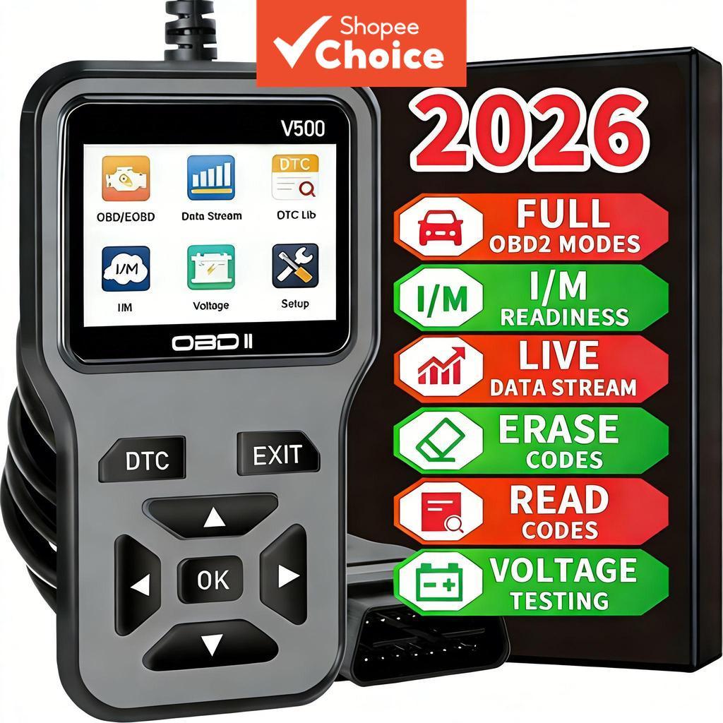 Leitor De Código V500 Obd2 Ferramenta Aprimorada De Diagnóstico De Falhas De Motor De Carro