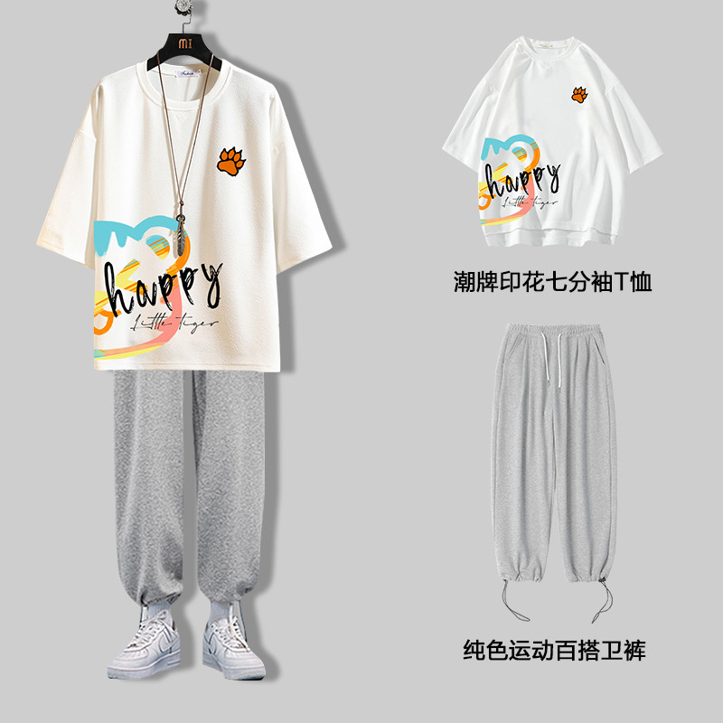 Graffiti recortado camiseta de manga curta masculina verão Street wear solto roupas masculinas combinando roupas bonitas